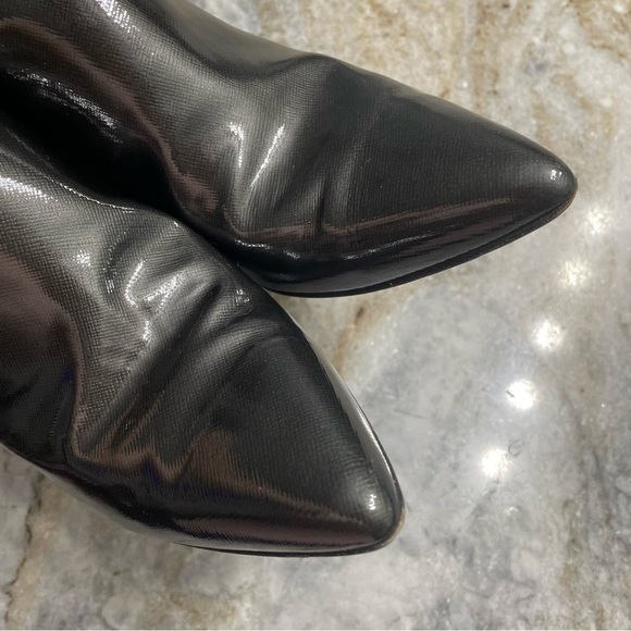 Aquatalia crinkled Leather Ankle Boot Side zip Made in Italy - Picture 9 of 14